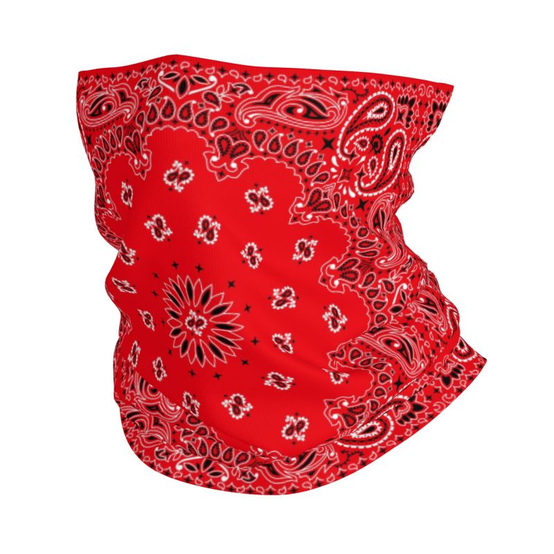 Outdoor Hunting Youtube - Red Paisley Art Bandana Pattern Winter