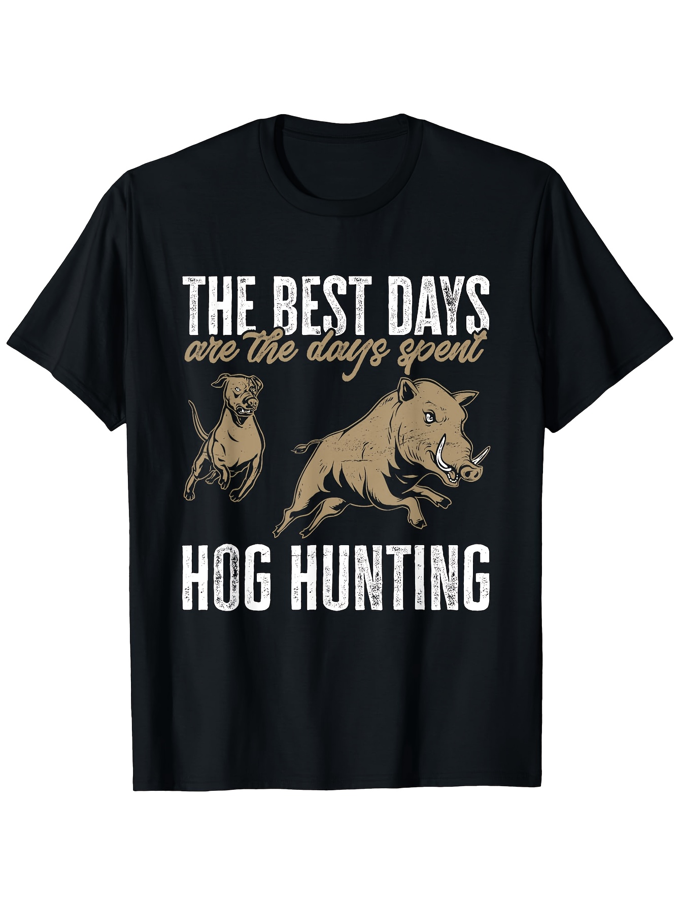Wild Hog Hunting Dog Print T-S - Wildman Hunting & Outdoor Reviews review and price