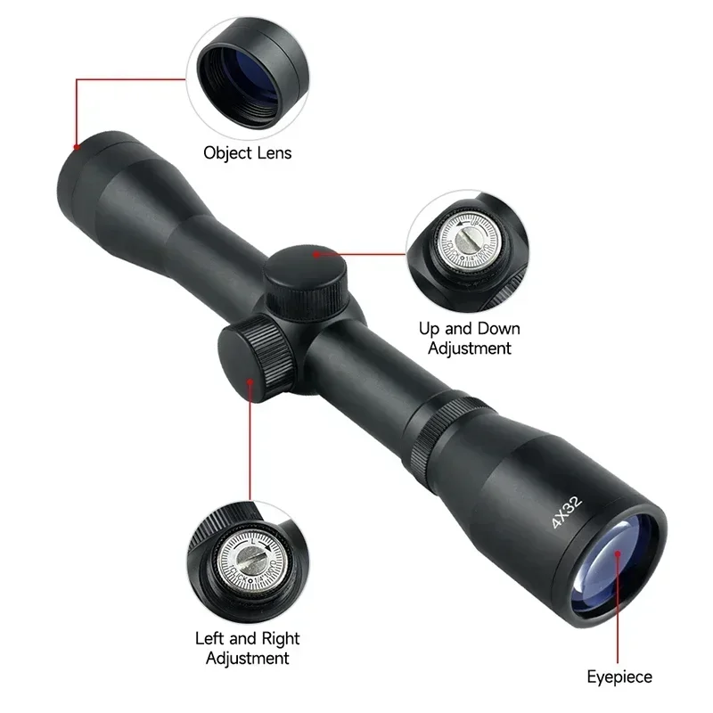 2-6X32AOE Crossbow Short Scope - Crossbow Scope Sight review and price