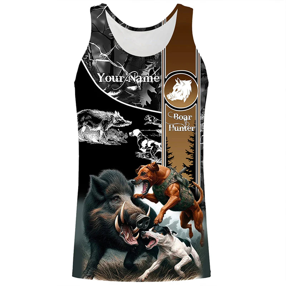 Custom Name Boar Hunter Tank T - Wildman Hunting & Outdoor Reviews review and price