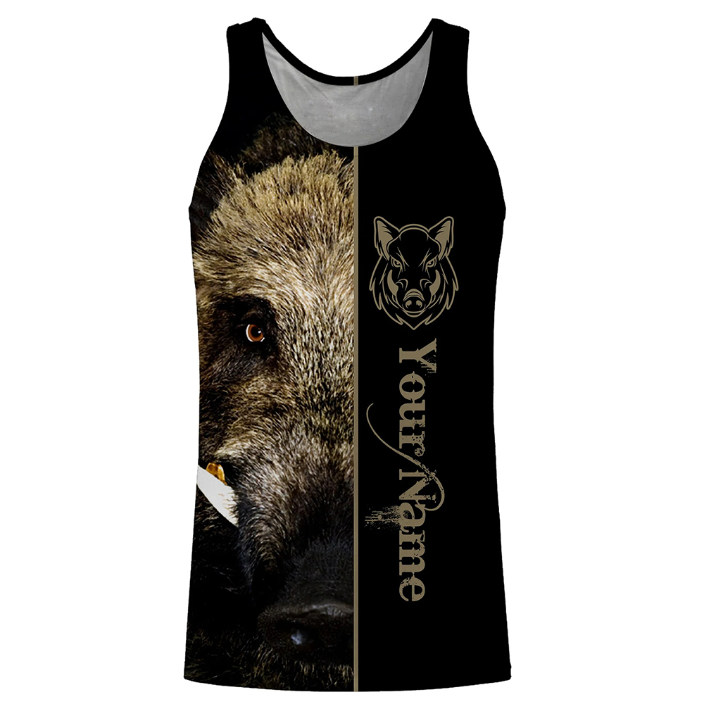 Custom Name Boar Hunter Tank T - Wildman Hunting & Outdoor Reviews review and price