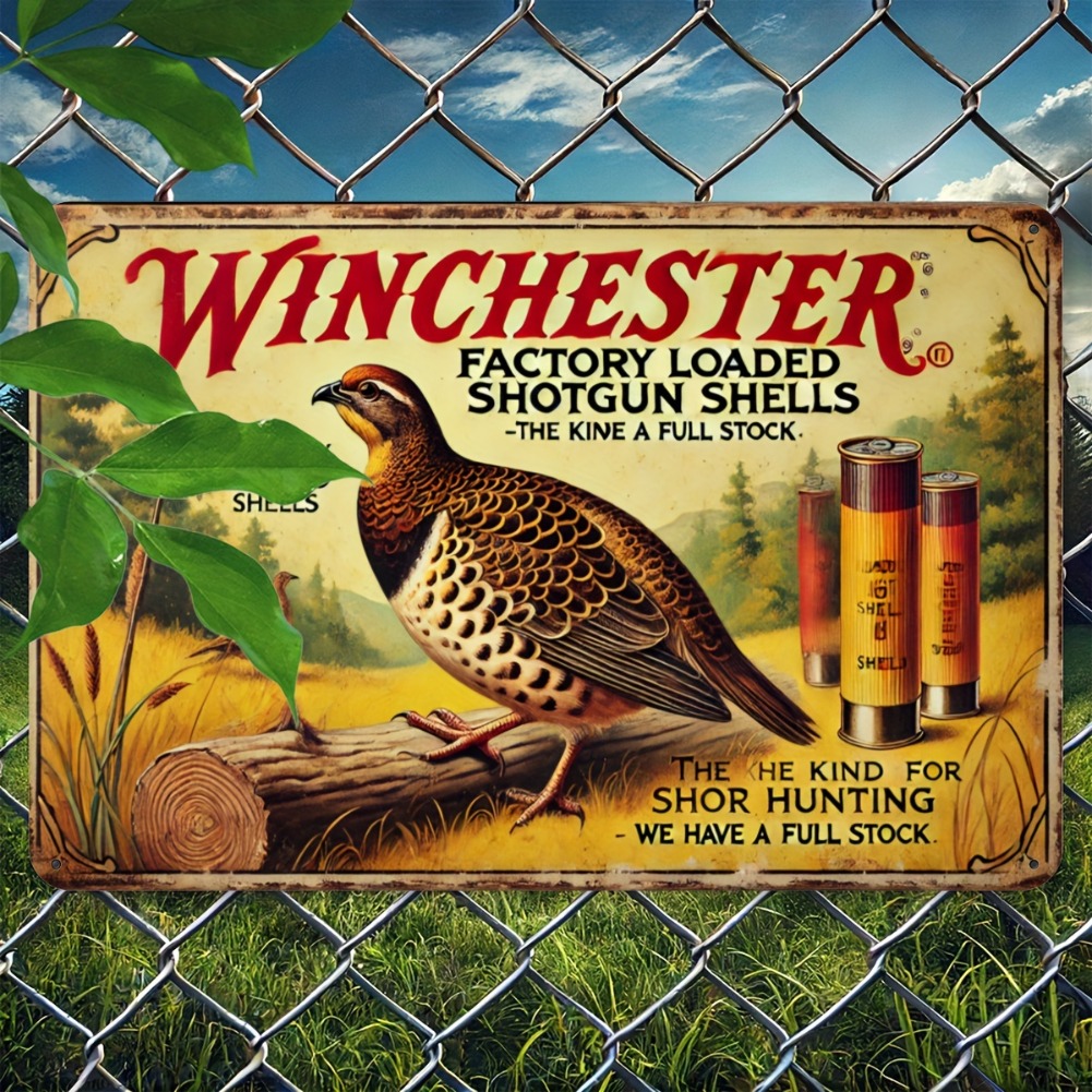 Tin Sign - Vintage Durable Met - Hunting Quail review and price