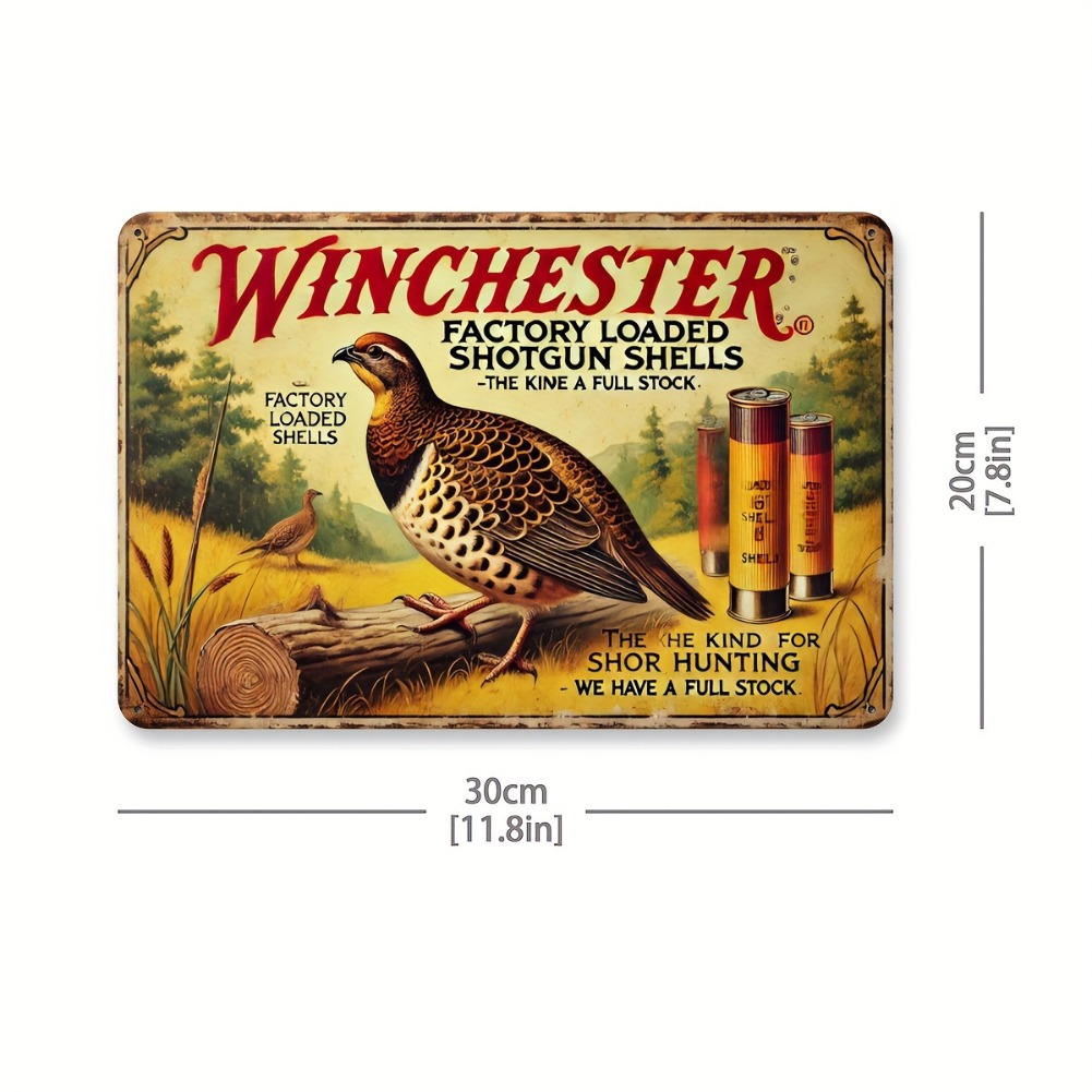 Tin Sign - Vintage Durable Met - Hunting Quail review and price