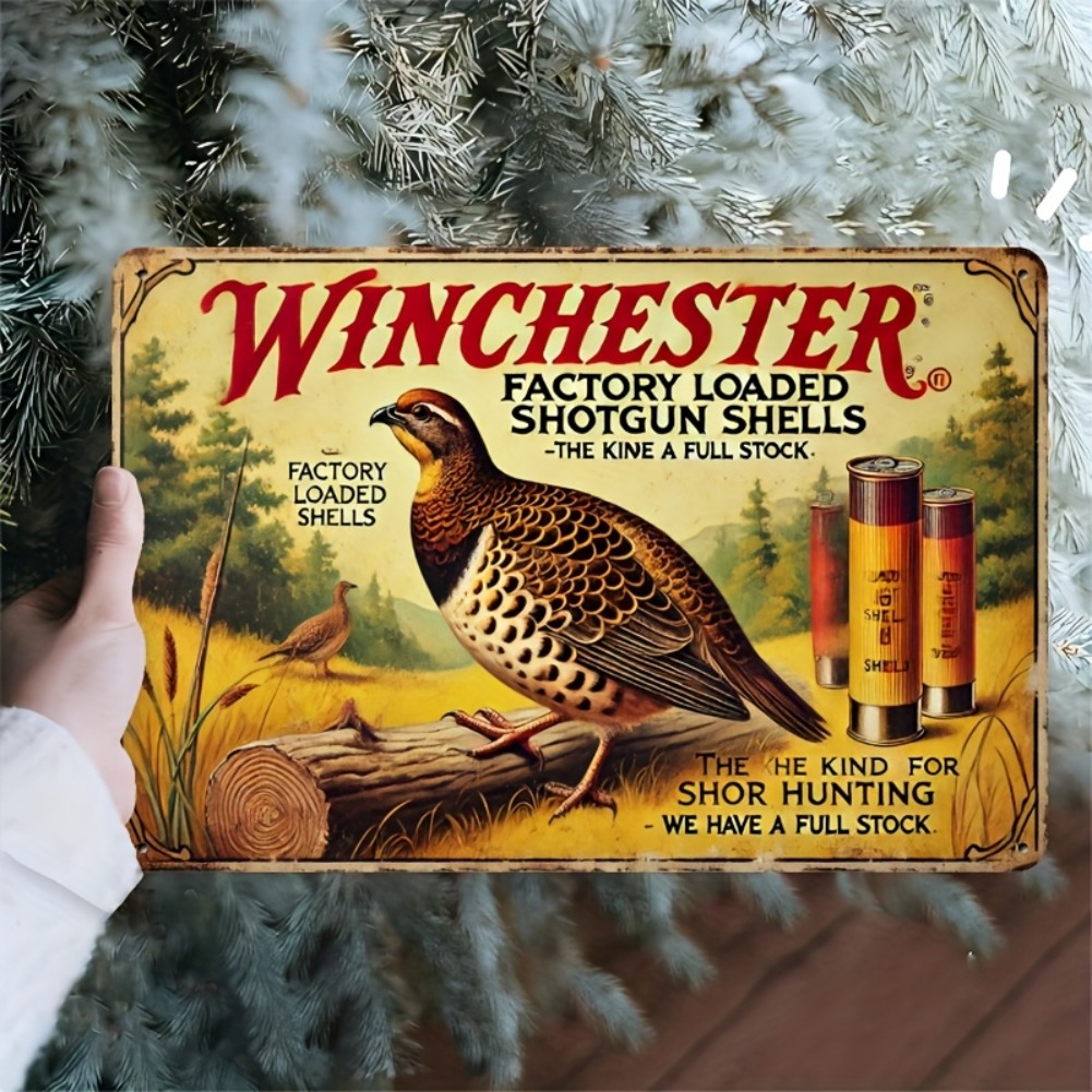 Tin Sign - Vintage Durable Met - Hunting Quail review and price