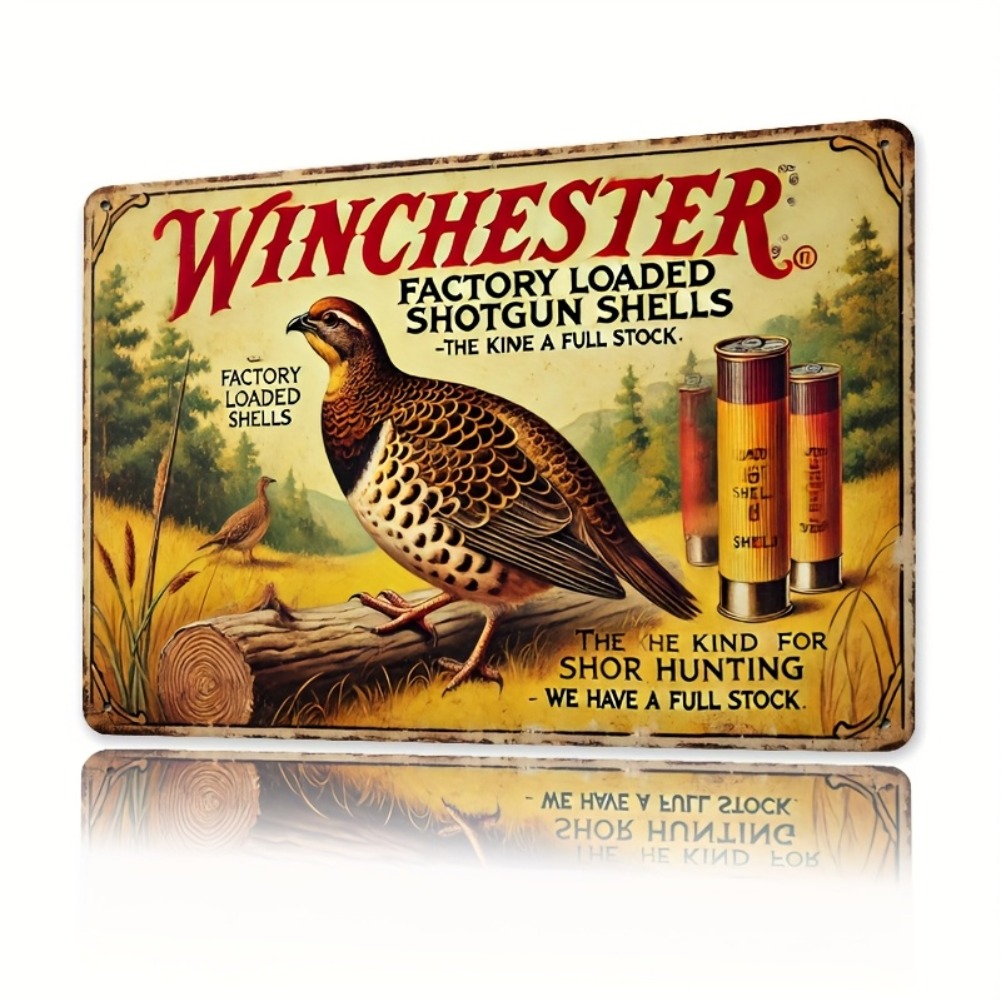 Tin Sign - Vintage Durable Met - Hunting Quail review and price