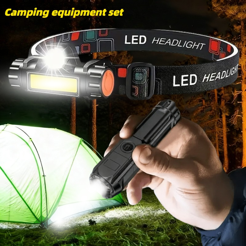 Super Bright Flashlight USB Re - Headlamp Tactical Bright review and price