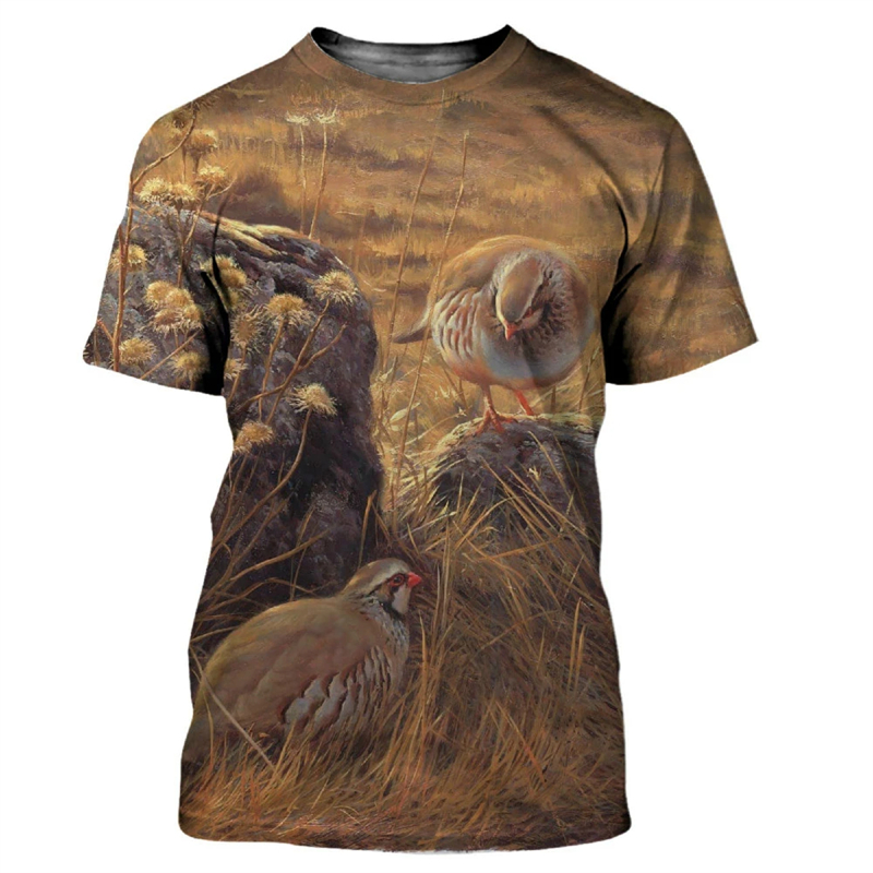 Animal Quail 3D Print T-shirt  - Hunting Quail review and price