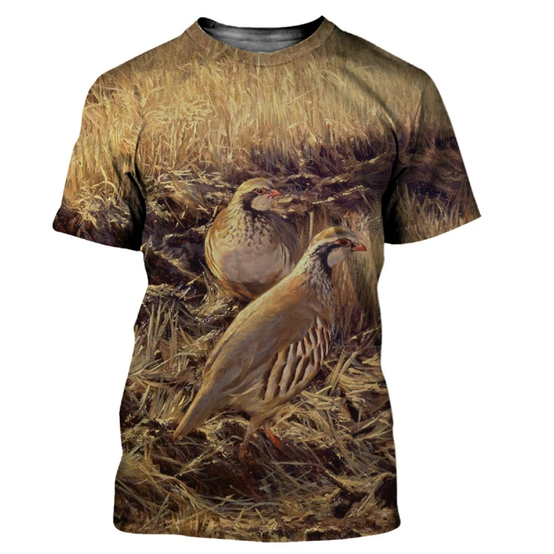 Animal Quail 3D Print T-shirt  - Hunting Quail review and price